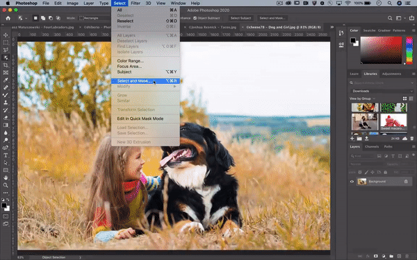 一键抠出细密发丝这是adobe最新的ai抠图算法即将上线photoshop2020