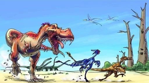 泥小谭教画古生物复原图之窃蛋龙