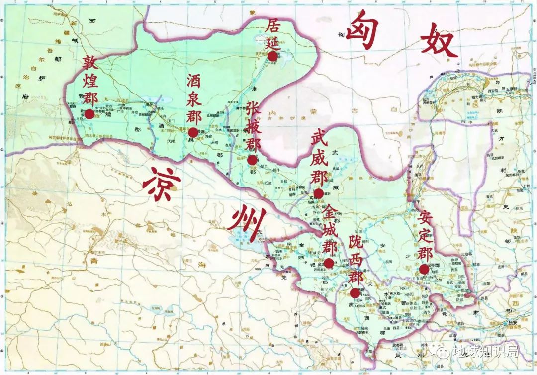 清朝甘肃地图图片