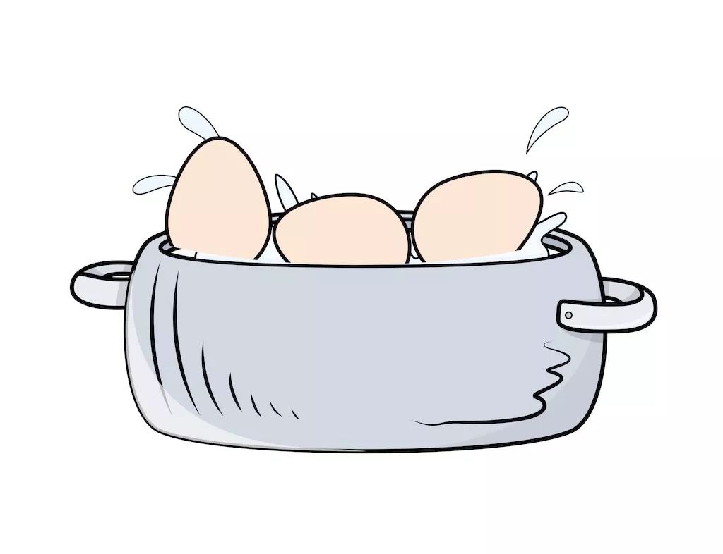 简笔画煮鸡蛋图片