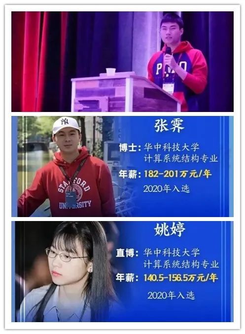 不难发现,入选华为"天才少年"的三位学子(博士生)毕业专业都和计算机