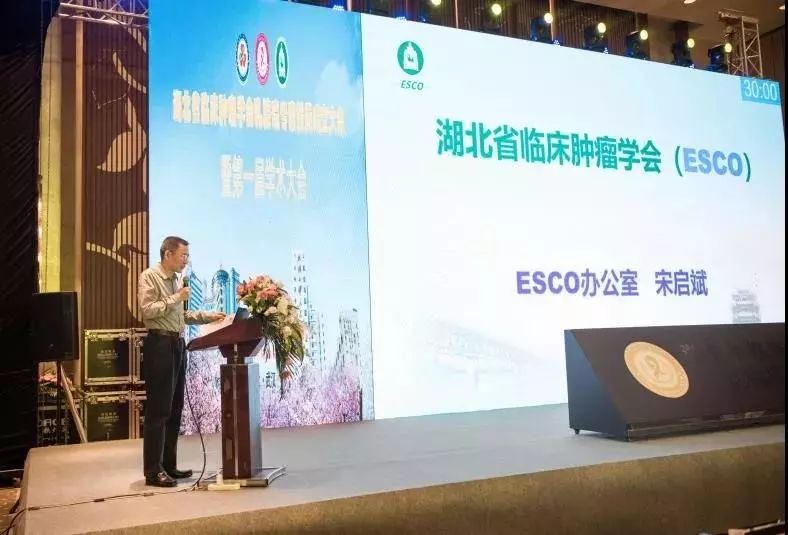 对以武汉大学人民医院姚峰教授担任主委的esco乳腺癌专家委员会的成立