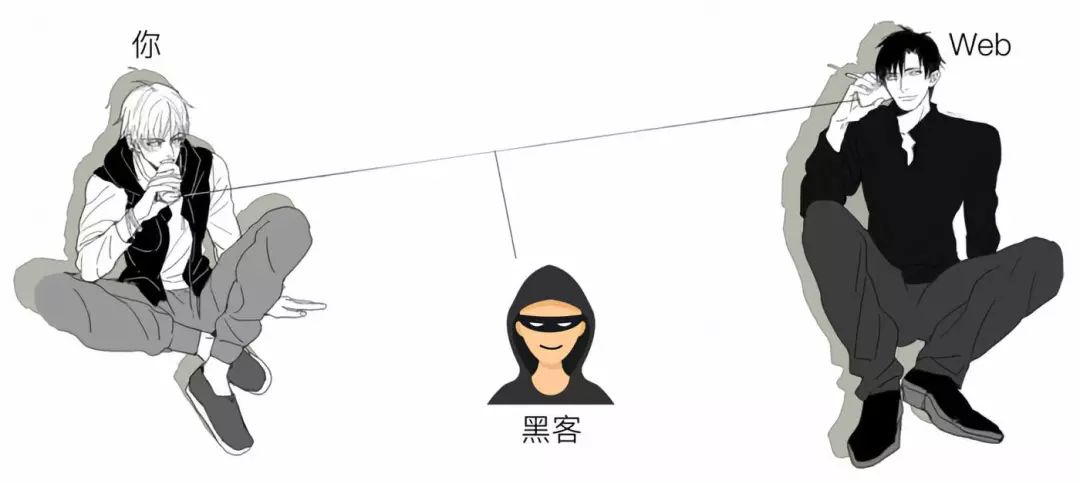 一只黑狗站在电脑椅上,爪子扶着键盘,望向站在地上,表情迷茫的白狗