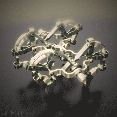 斜齿轮传动机构↓↓其实这些点都是直线运动↓↓经典的往复运动机构