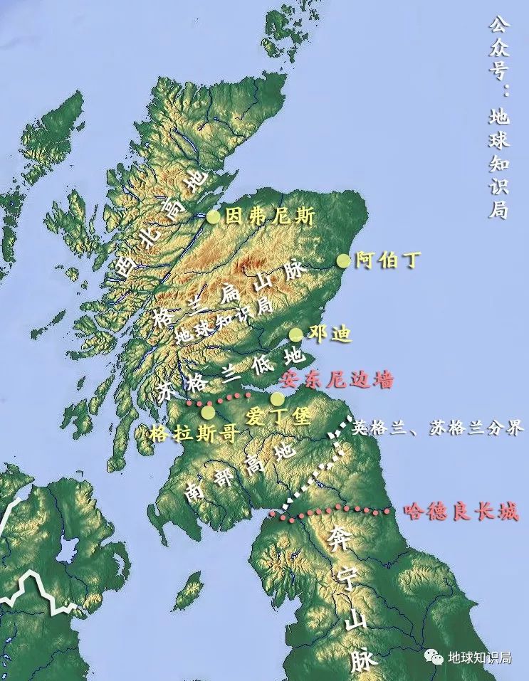 英格兰地形地图图片