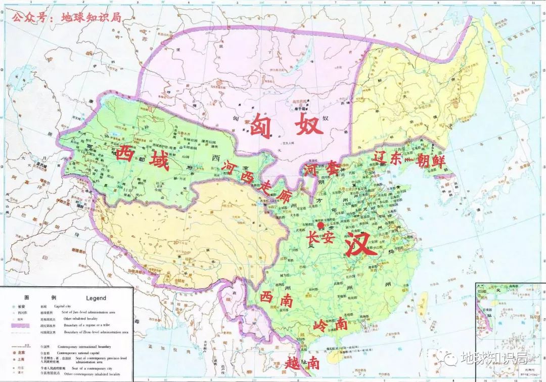 汉朝人口分布图图片